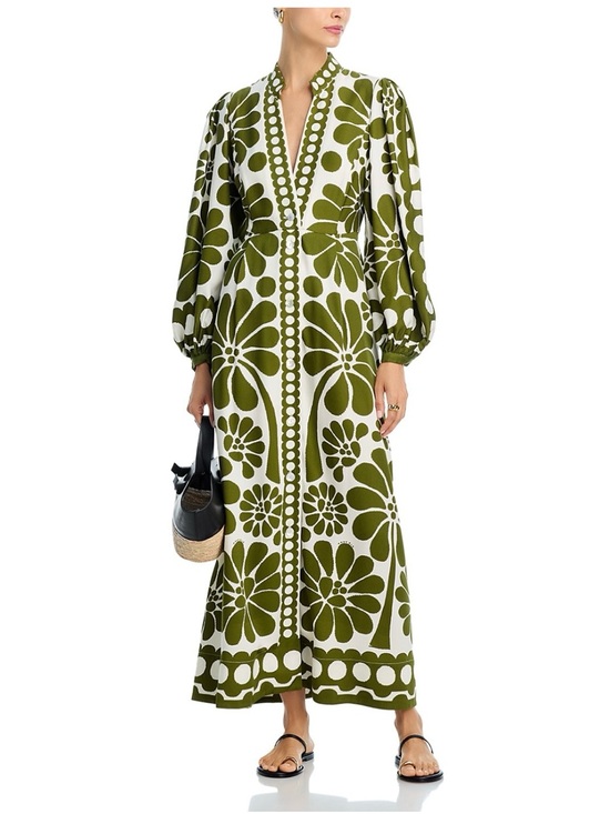 FARM Rio Dresses & Skirts - FARM Rio Palermo Green Maxi Dress, Size S, NWT 🇧🇷